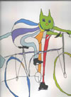 Cat on Bicycle preview thumbnail